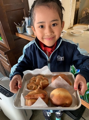 【ファミリー】お子さまのパン作り体験プラン　☆朝食で大好評の美味しい生地で好きな形のパンを作ろう☆